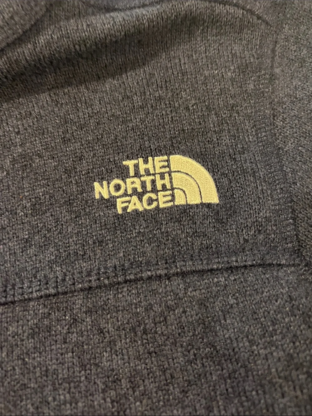 The North Face Kids Gray/Navy Full-Zip Fleece Jacket